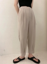 South Koreas East Gate toe casual pants womens high waist slim Joker nine-point Haren pants radish pants 2601