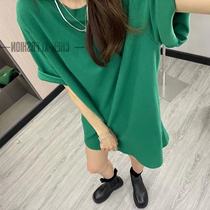 South Korea 2021 Autumn New loose round neck short sleeve t-shirt womens wild slim base top