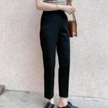 Love true love high waist slim suit pants women Korea Autumn New all simple pipe pants ankle-length pants women