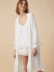 PJM áo ngủ nữ mùa hè ăn mặc sexy và trang phục lỏng bảy điểm tay áo cardigan đồ ngủ coat dịch vụ nhà áo choàng tắm đồ ngủ hình thú Night Robe