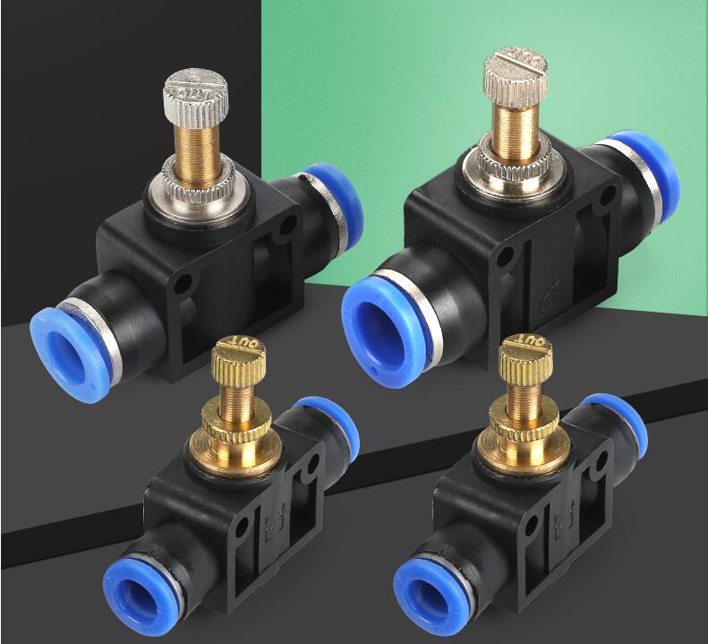 Quick joint blue black adjusting pipe valve PA-4 PA-6 PA-6 PA-10 PA-12 PA-12