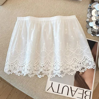 2025 layered skirt butt curtain hem sweatshirt lace bottoming artifact layered bottoming skirt ສິ້ນສີຂາວຂະຫນາດນ້ອຍກວມເອົາ skirt crotch