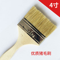 Paint Brush Pig Hair Brush Gluing Sweep Grey Brush Coated Paint Brush With No Hair Roller Brush Rust Removal Polished Iron Sandpaper