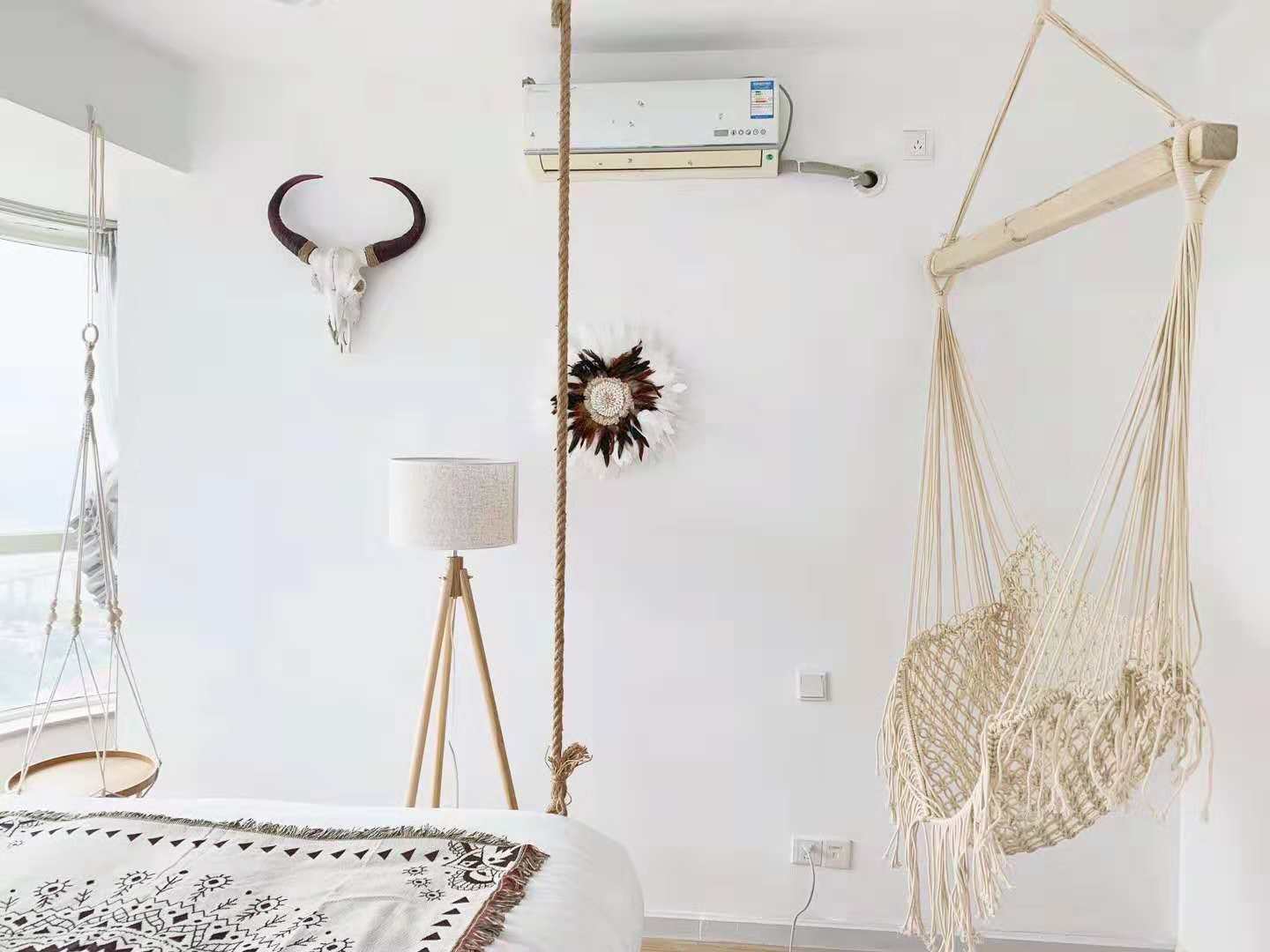 Bắc đơn giản nghệ nhân tấm thảm boho dệt tay ghế võng INS Bắc Âu nhà B & B trang trí nhà thảm treo tường giá rẻ