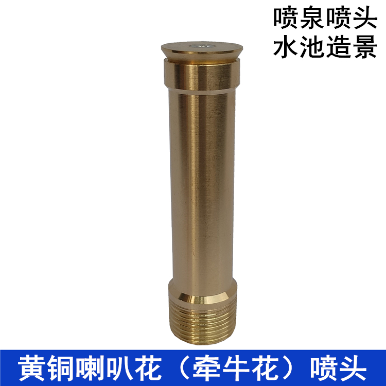 Brass 4 min 6 inch 1 inch 2 inch horn flower nozzle axle spray water landscape park pool fountain nozzle