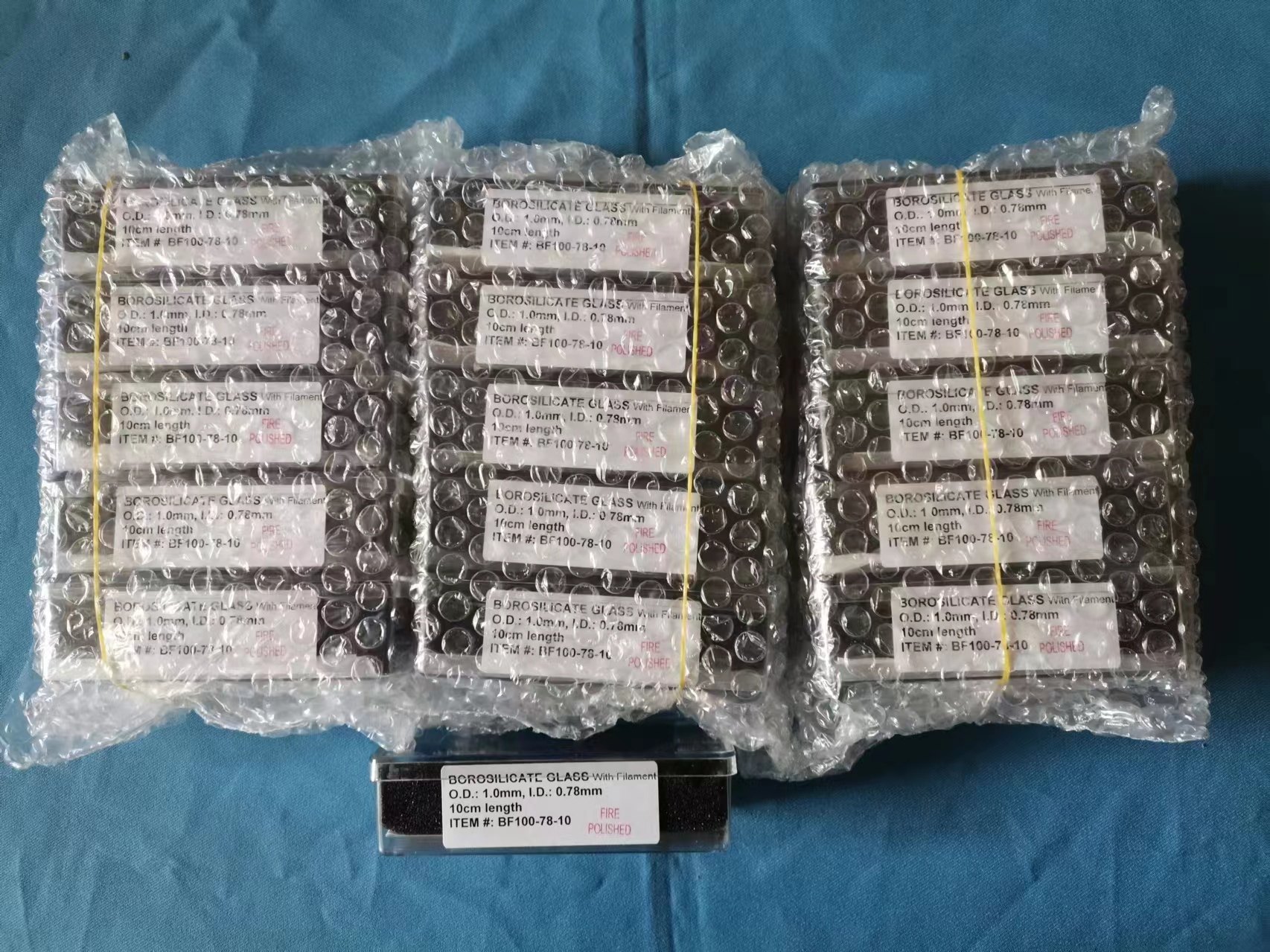 斑马鱼小鼠显微注射针玻璃针1mm玻璃毛细管显微注射针
