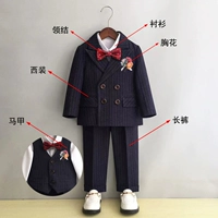 Комплект, костюм, жилет, рубашка, штаны, галстук-бабочка на лацкан, 4 предмета