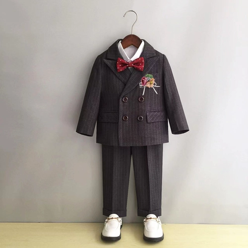 Костюм мальчика цветочника, осенний демисезонный классический костюм, детское платье, подарок на день рождения