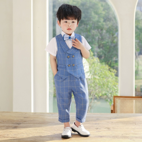 Костюм мальчика цветочника, летний детский классический костюм, детское платье, подарок на день рождения, в британском стиле