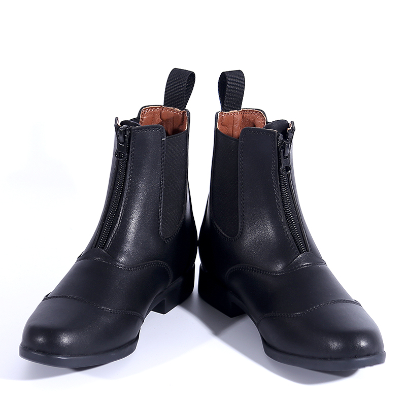 Children adult equestrian boots equestrian equipment Bull Leather Wear-Wear Riding Shoes Children Riding Racing Horse Equestrian Short Boots Man