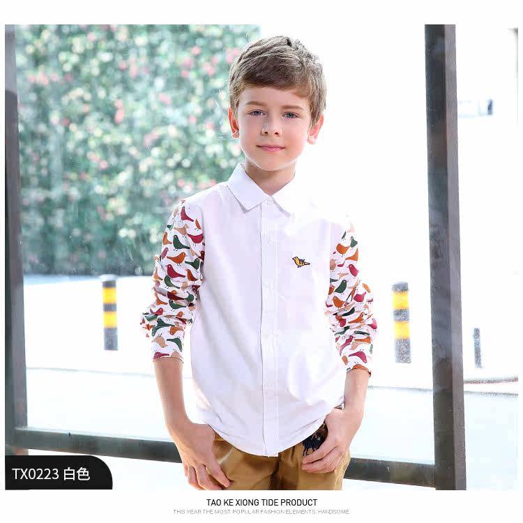 Chemise garcon à manche longue - Ref 2073326 Image 59