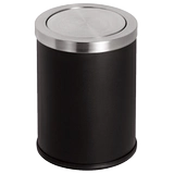 Металлическое креативное модное мусорное ведро из нержавеющей стали для гостиной для домашнего использования, простой и элегантный дизайн