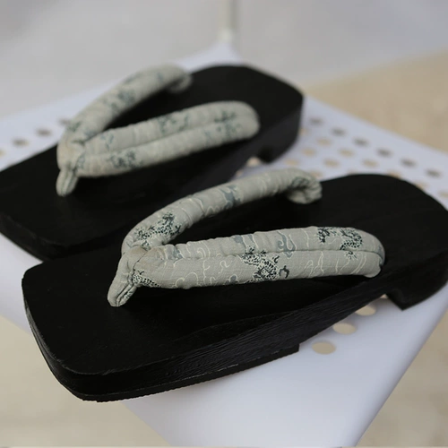 珍凡妮 Японские босоножки, сабо, черные тапочки, косплей
