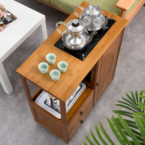 Home Mobile Small Tea Table Tea Table Side Cabinet Tea Maker Living Room Tea Desk Office Burning Kettle Integrated Tea Water Cabinet