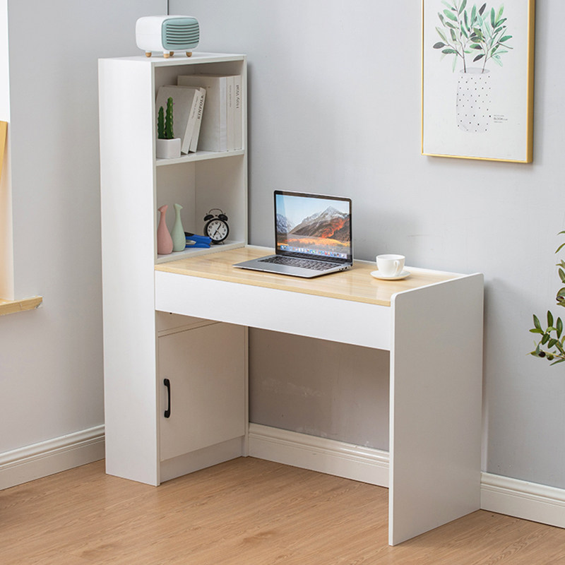 Student bedroom computer desktop desk desk bookcase all-in-one combination corner corner writing small table simple bookshelf