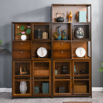 New Chinese Tea Water Cabinet Tea Cabinet Shelve Domestic Cabinet Tea Side Cabinet Living-room Tea Leaf Jars Tea Leaf Tea Leaf storage Small cabinets