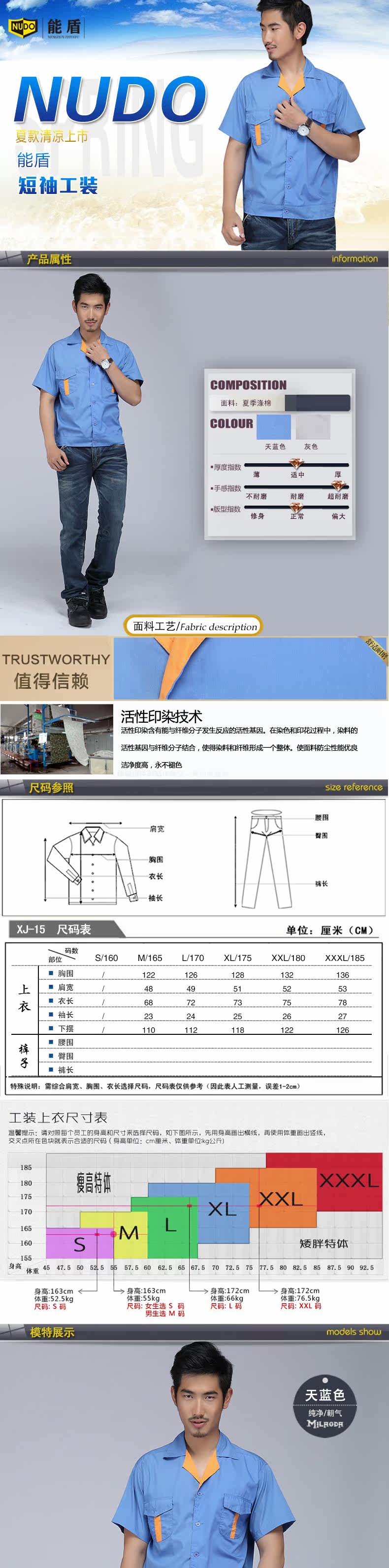 Tenue de travail en coton - Ref 1911847 Image 10