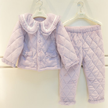 Children's warm pajamas, home clothes, mommy's impression winter