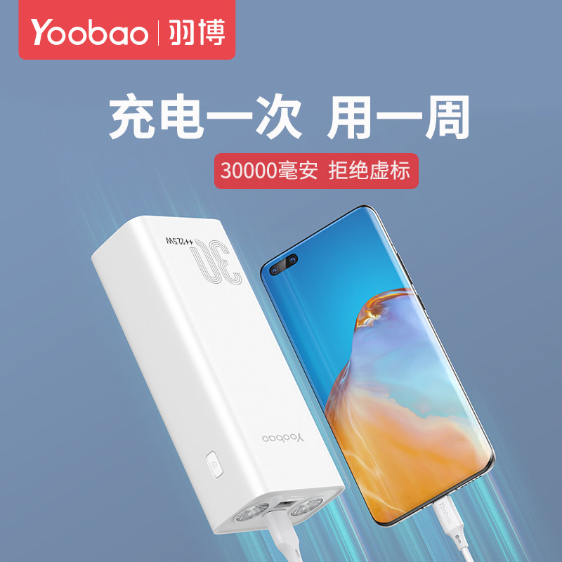 Yubo Power Bank Mah Large Capacity Genuine Super Large Pd Fast Charge Flash Charge Is Suitable For Huawei Glory Vivo Apple Oppo Millet Mobile Phone 22 5w Polymer Portable Power Bank