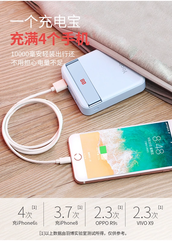 yoobao Yu Bo S10-1 sạc kho báu 10.000 mA cầm tay nhỏ gọn kho báu Oki sạc phổ biến điện thoại di động đáng yêu siêu Meng máy bay hạng nhẹ nhỏ kỹ thuật số có thể sáng tạo với điện thoại di động siêu Meng - Ngân hàng điện thoại di động