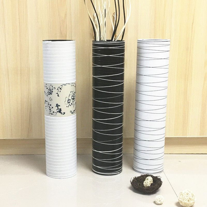 Floor large vase floral dry classic living room imitation ceramic white flower arrangement modern fashion European-style resin plastic