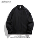 Цветная демисезонная куртка, бейсбольная форма с молнией, в американском стиле