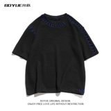 Цветная летняя японская ретро дизайнерская футболка подходит для мужчин и женщин, короткий рукав, тренд сезона