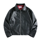 Полиуретановая красная трендовая модная куртка, в американском стиле