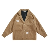 Демисезонный ретро вельветовый костюм для отдыха, куртка, оверсайз