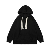 Осенняя плетеная утепленная толстовка для отдыха, толстовка с капюшоном, оверсайз, на шнурках