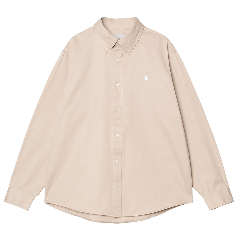Carhartt Wip Carhartt Embroidered Logo Long-Sleeved Shirt 26Fw Autumn and Winter Trendy Loose Fit for Men and Women 037146R Carhartt Wip Carhartt Embroidered Logo Long-Sleeved Shirt 26Fw Autumn and Winter Trendy Loose Fit for Men and Women 037146R