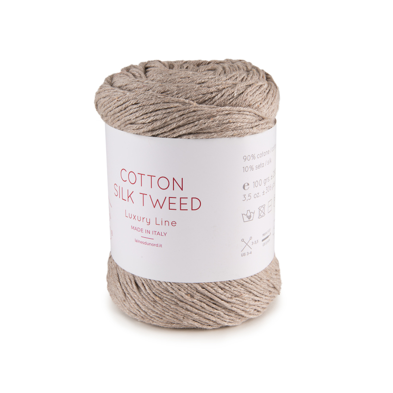 Linear Needle Gap Italian Imported Wool Sea Lion Flower Mud Silk Cotton Pure Natural Material (Comes with Tutorial)