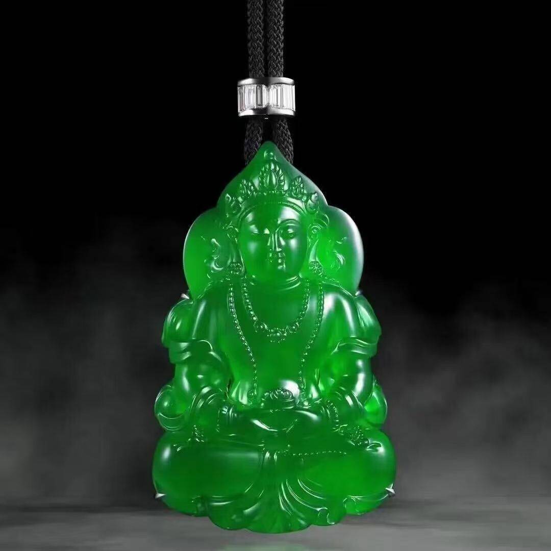 上品天然缅甸翡翠A货边角料的LOGO