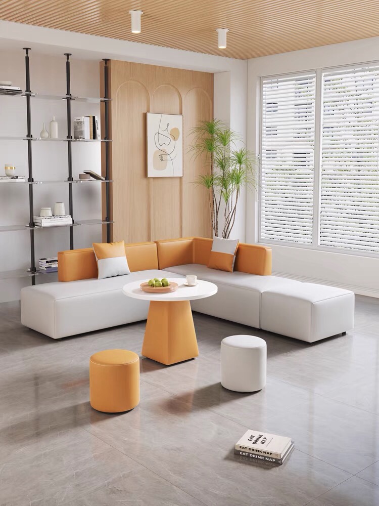 Will living-room sofa in talks Room Leisure lounge area Office sofas tea table Combined sales floor Bench Splicing-Taobao