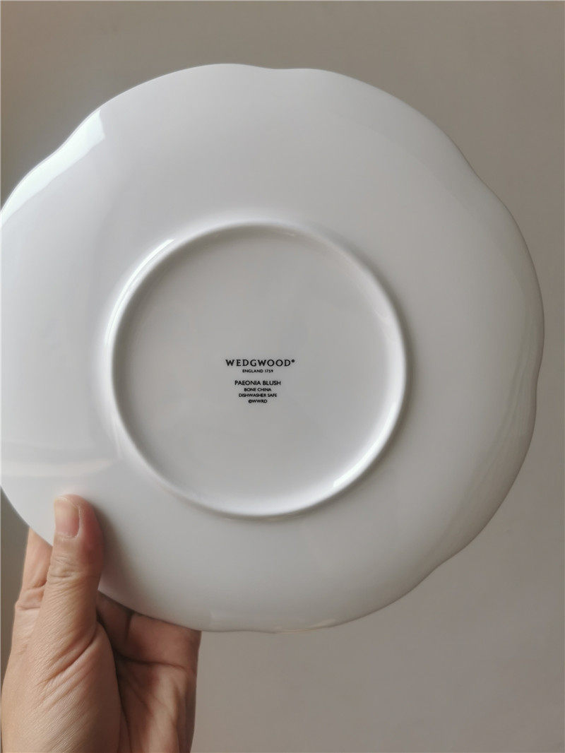 Bright red peony four-color bone china dinner plate breakfast plate plate home European-style set gift underglaze color