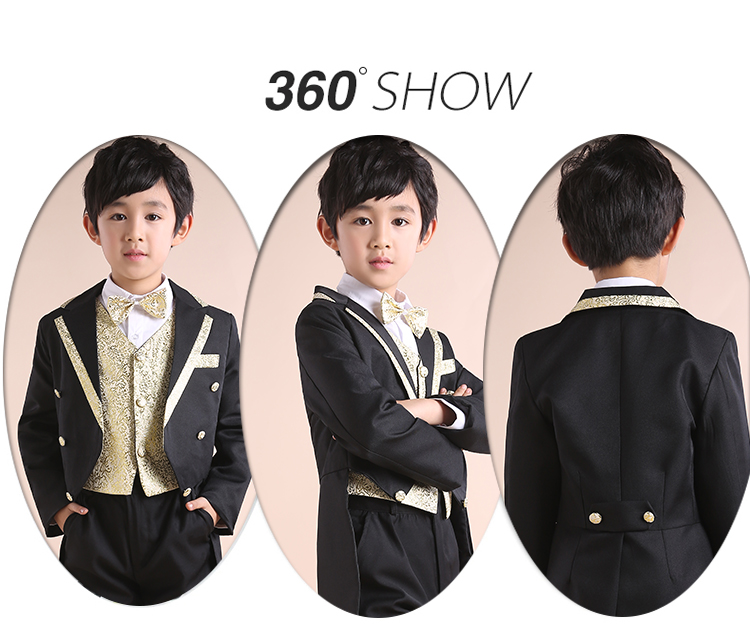 Trẻ em ăn mặc bé trai phù hợp với hoa nhỏ cô gái tuxedo phù hợp với mùa xuân phù hợp với học sinh Anh váy xinh cho bé