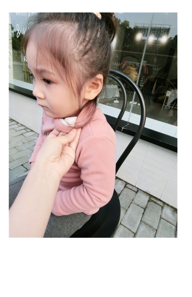 Bé gái cộng với áo nhung đáy mới cho bé Hàn Quốc bé áo thun dài tay dày áo ấm cổ cao áo sơ mi 1-3 tuổi áo thun em bé