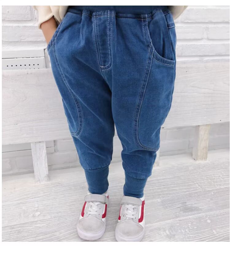 Bé gái cộng với quần nhung mùa đông bé mới sinh dày cotton dệt kim quần harem 1-2-3 tuổi 4 bán quần áo trẻ em