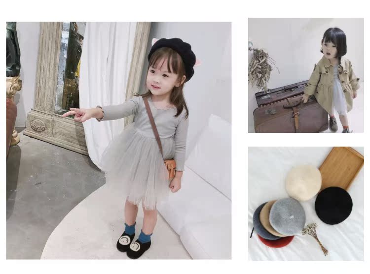 Váy bé gái mùa thu mới bé gái Hàn Quốc váy đáy dài tay khâu váy bé váy 1-3 tuổi 2 đầm công chúa elsa