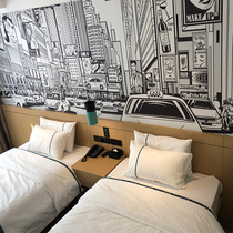 Customized hotel apartment single double bed B & B hotel room Standard Room 1 2 m full set of furniture soft bed bed