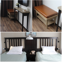 Customized guest room furniture board Wood combined bed new Chinese serviced apartment standard room 1 2 m full set of Paint Furniture