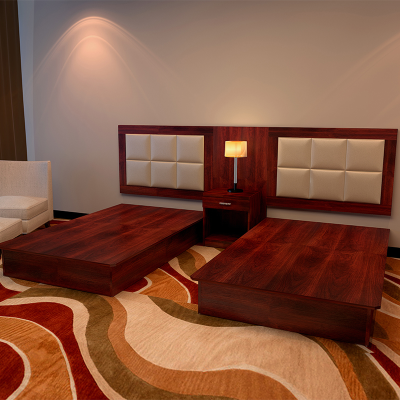 Hotel Guesthouses Apartments Folk Juku Double People's Beds 1 2 m Full Family Furniture Quick Hotel Complete Bed Customize