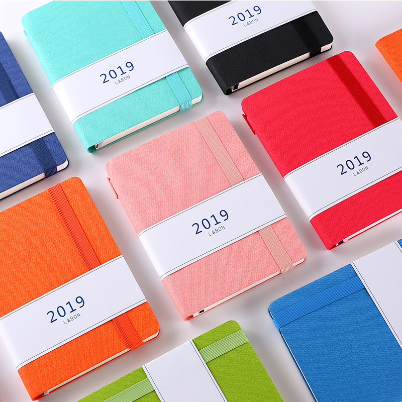 利邦 手帐本效率手册日程本2019下半年日历表计划本时间管理每月每周每日打卡记事本备忘录习惯养成笔记本