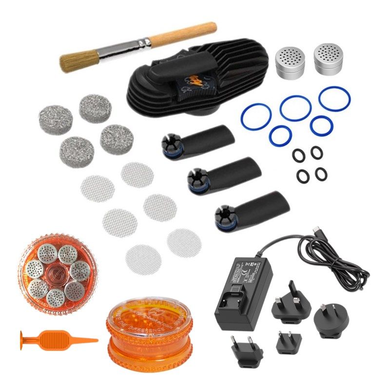 Accessory aluminum pot iron ring liquid pad mesh rubber ring brush accessory set for Mighty V3