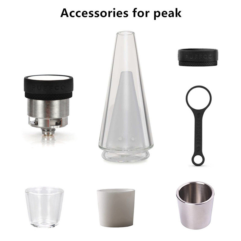 Puffco peak hookah dry burning smoke cream wax bong pipe glass cover accessories atomizing core ceramic cup coil