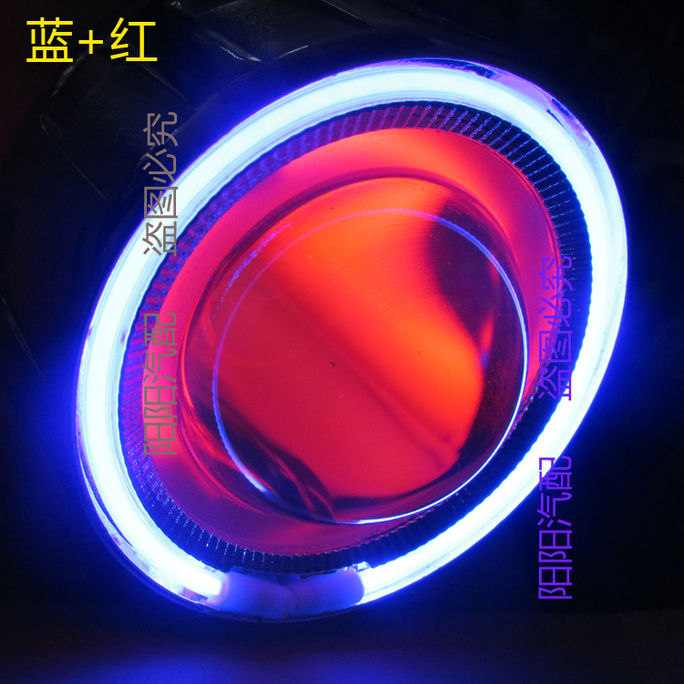 Sanyang tuần tra 180ABS đèn pha sửa đổi ống kính thiên thần mắt quỷ mắt Sanyang tuần tra 180 đèn pha Xenon - Đèn HID xe máy đèn pha laser cho xe máy