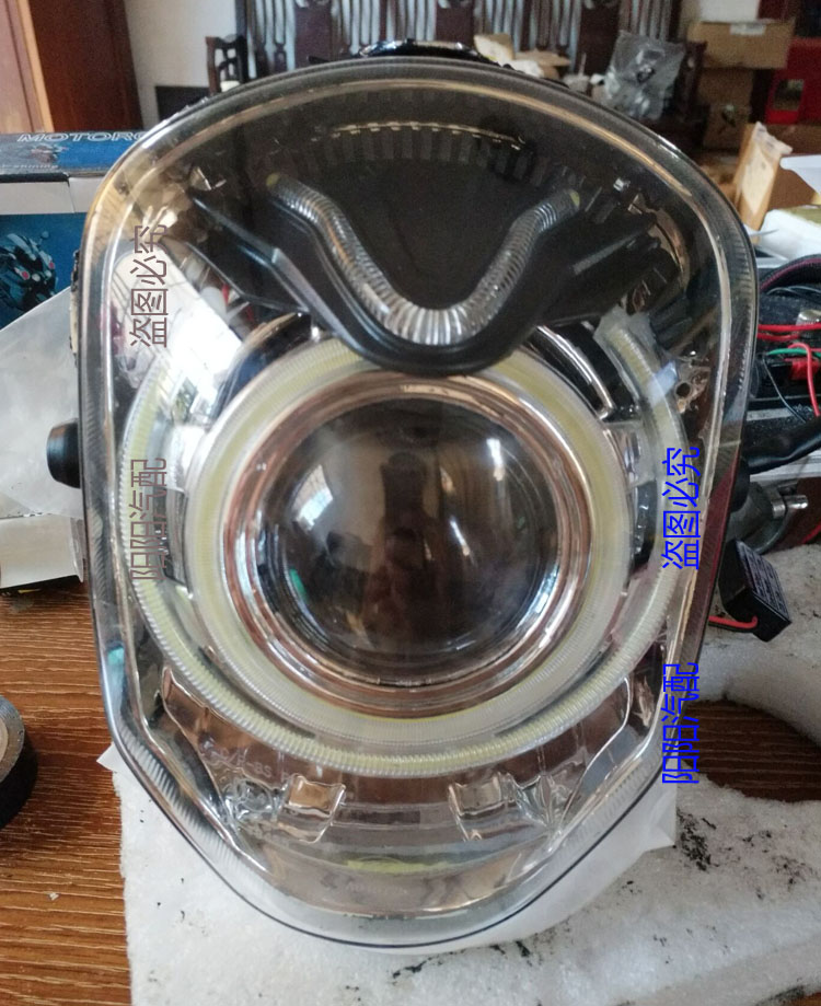 Xe máy của Moody MSX125 Honda EFI khỉ đôi ống kính thiên thần mắt Xenon lắp ráp đèn pha đèn pha xe máy led
