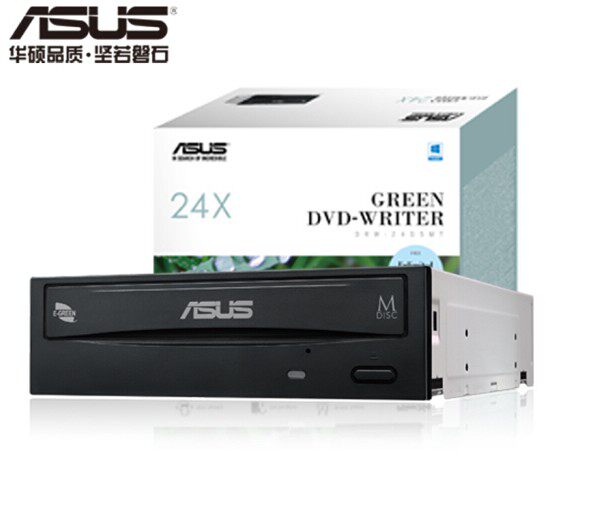 SUSTech (ASUS) DRW-24D5MT built-in burning machine 24 times speed SATA DVD burner black