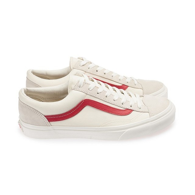 vans style 36 white red