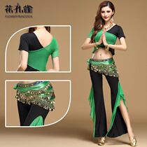 Spring and summer belly dance suit practice jacket dance new Indian dance performance clothes show thin